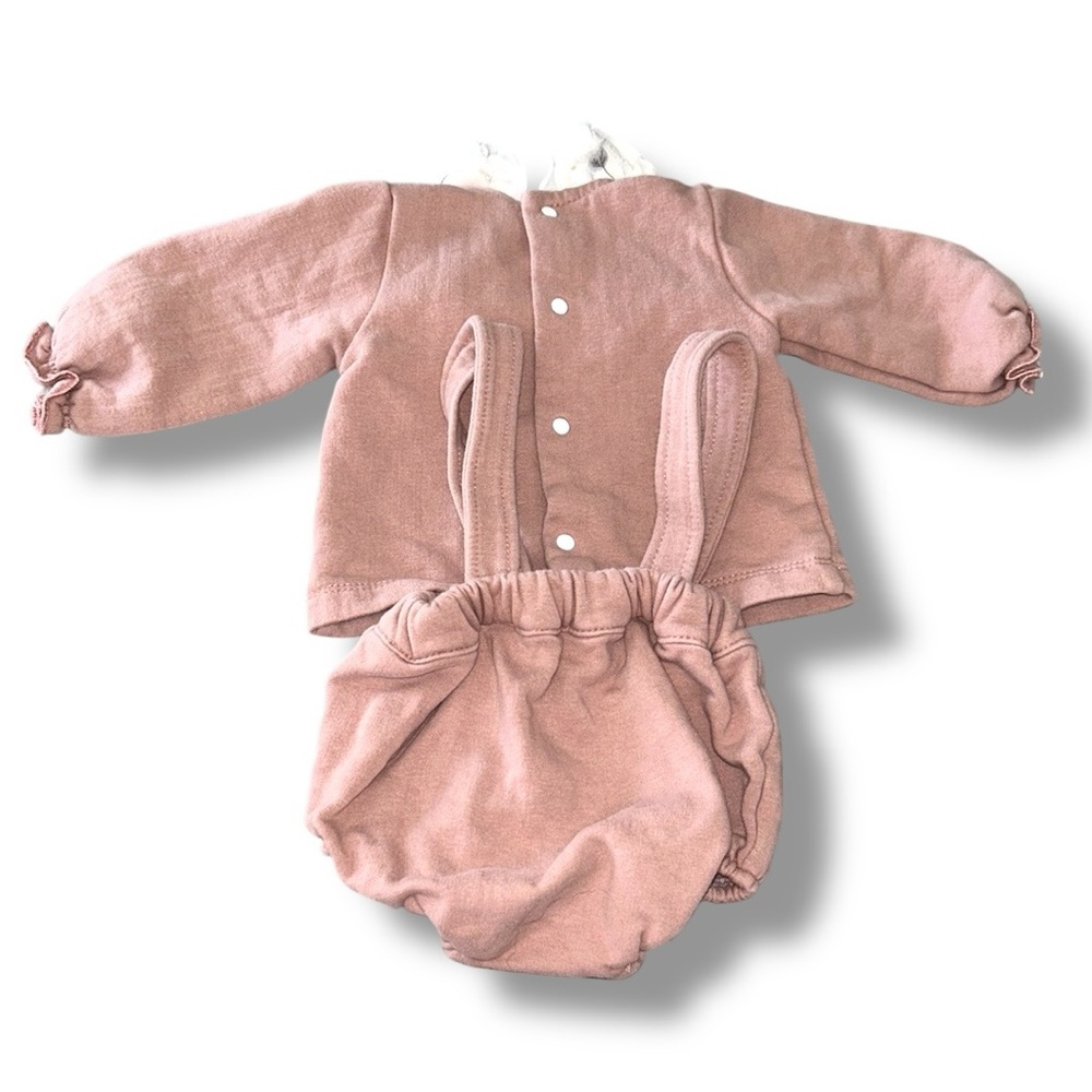 Babidu Baby Girl Sweatshirt Set 3m A22 - Picture 4 of 6